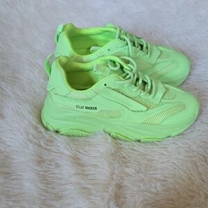 Steve Madden Bright Lime Athletic Shoes